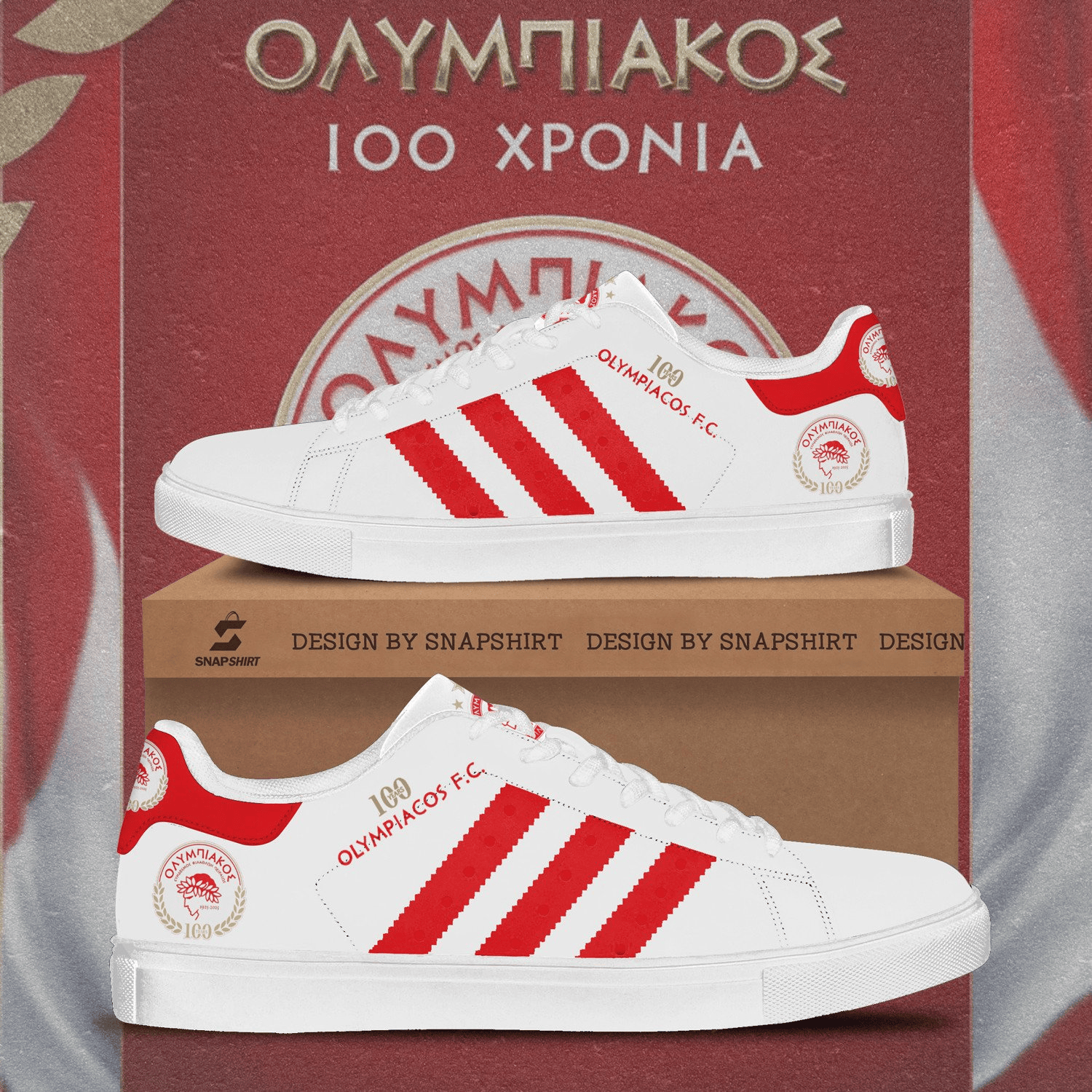 JWFancy Olympiacos Skate Stan Shoes Sneakes For Men And Women