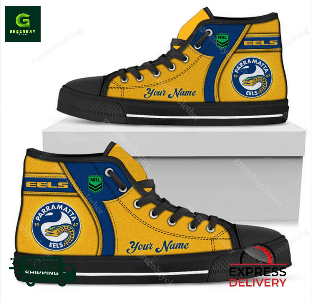JWFancy Parramatta Eels High Top Canvas Sneakers Shoes For Men And Women