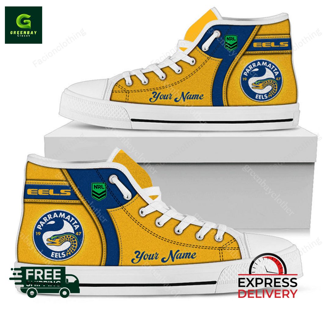 JWFancy Parramatta Eels High Top Canvas Sneakers Shoes For Men And Women