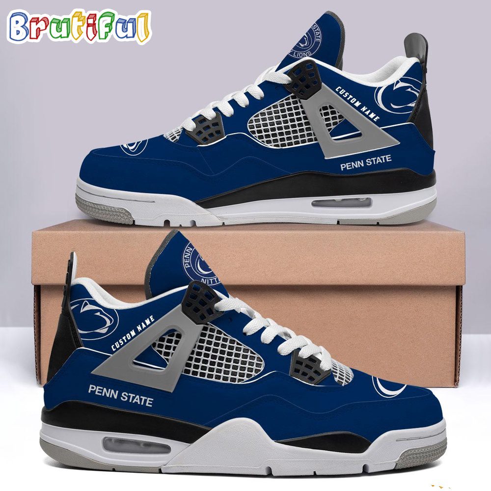 JWFancy Penn State Nittany Lions AJ4 Sneakers Shoes For Men And Women