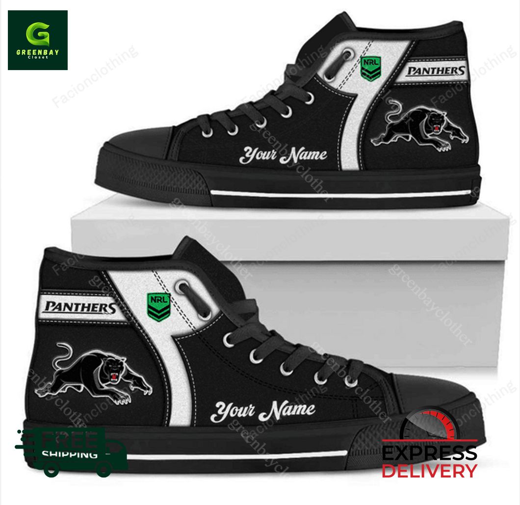 JWFancy Penrith Panthers High Top Canvas Sneakers Shoes For Men And Women
