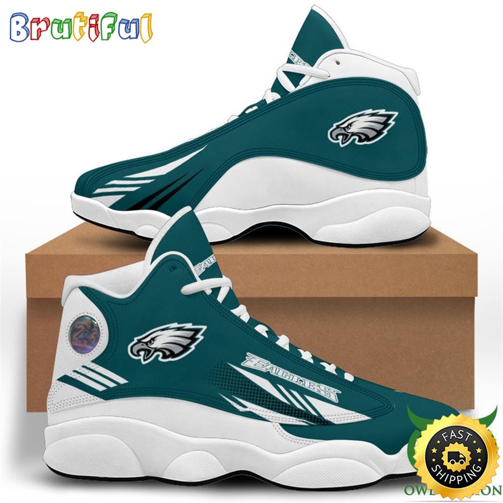 JWFancy Philadelphia Eagles AJ13 Sneakers Shoes For Men And Women