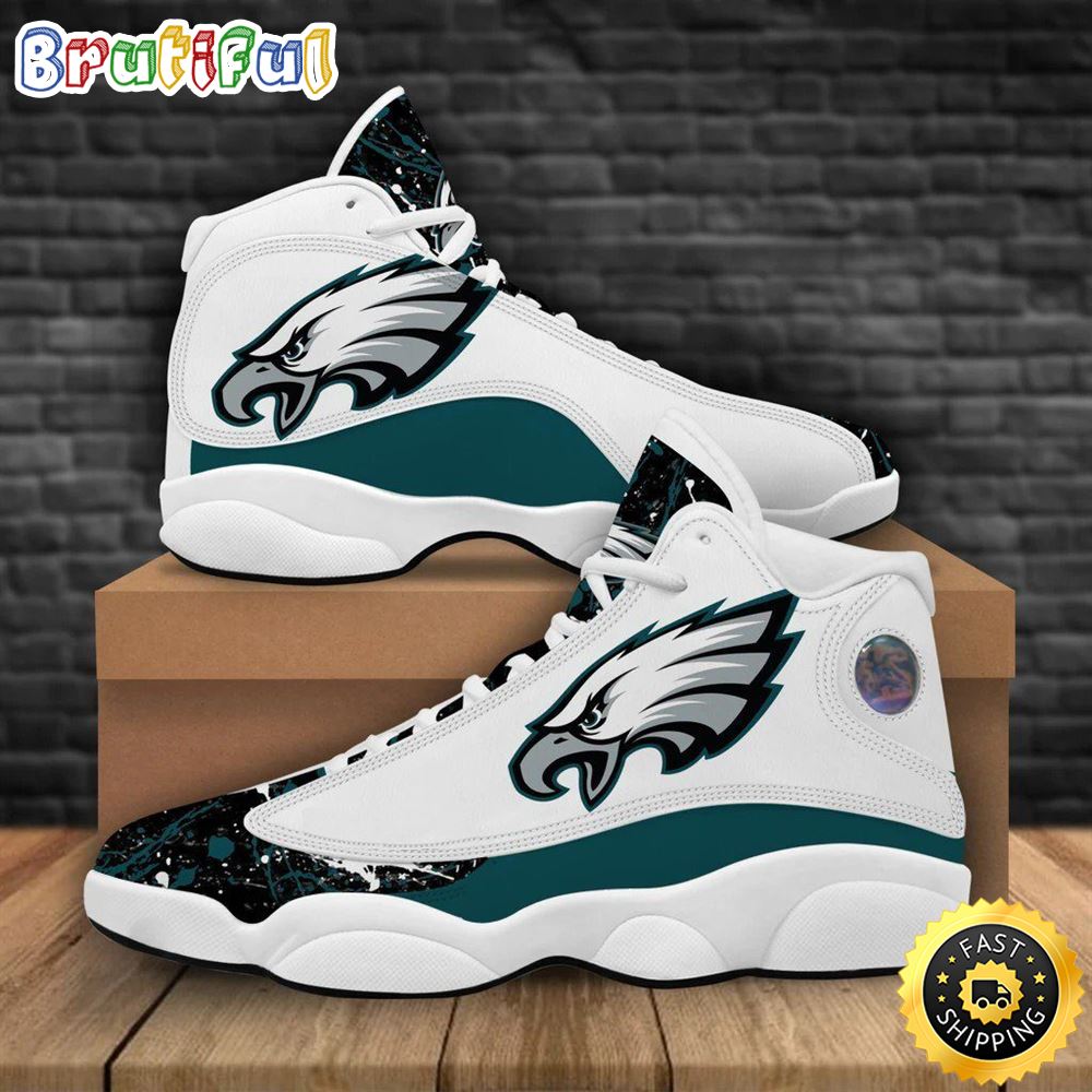 JWFancy Philadelphia Eagles AJ13 Sneakers Shoes For Men And Women