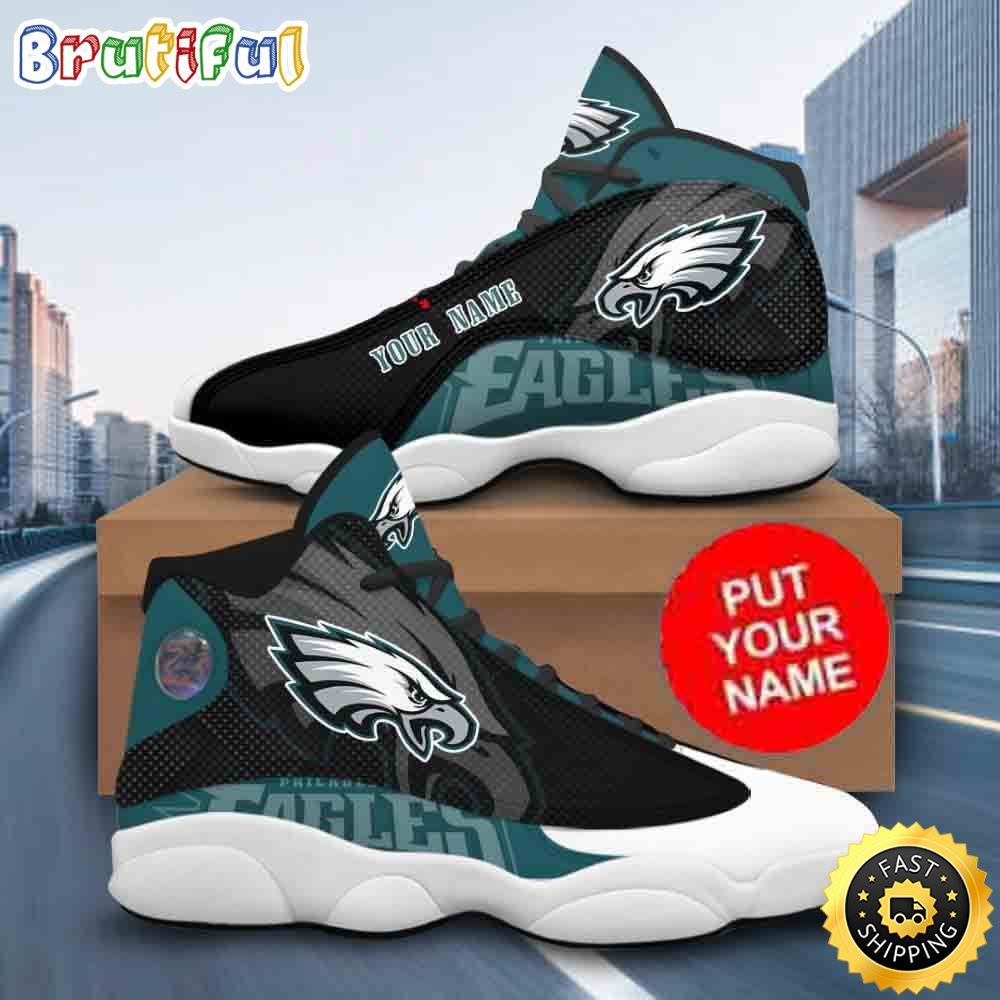 JWFancy Philadelphia Eagles AJ13 Sneakers Shoes For Men And Women