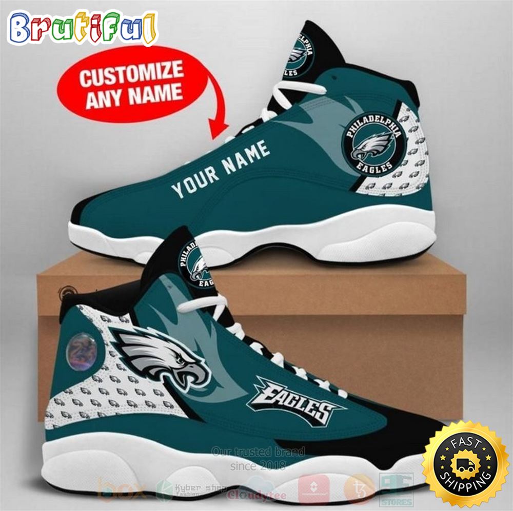 JWFancy Philadelphia Eagles AJ13 Sneakers Shoes For Men And Women