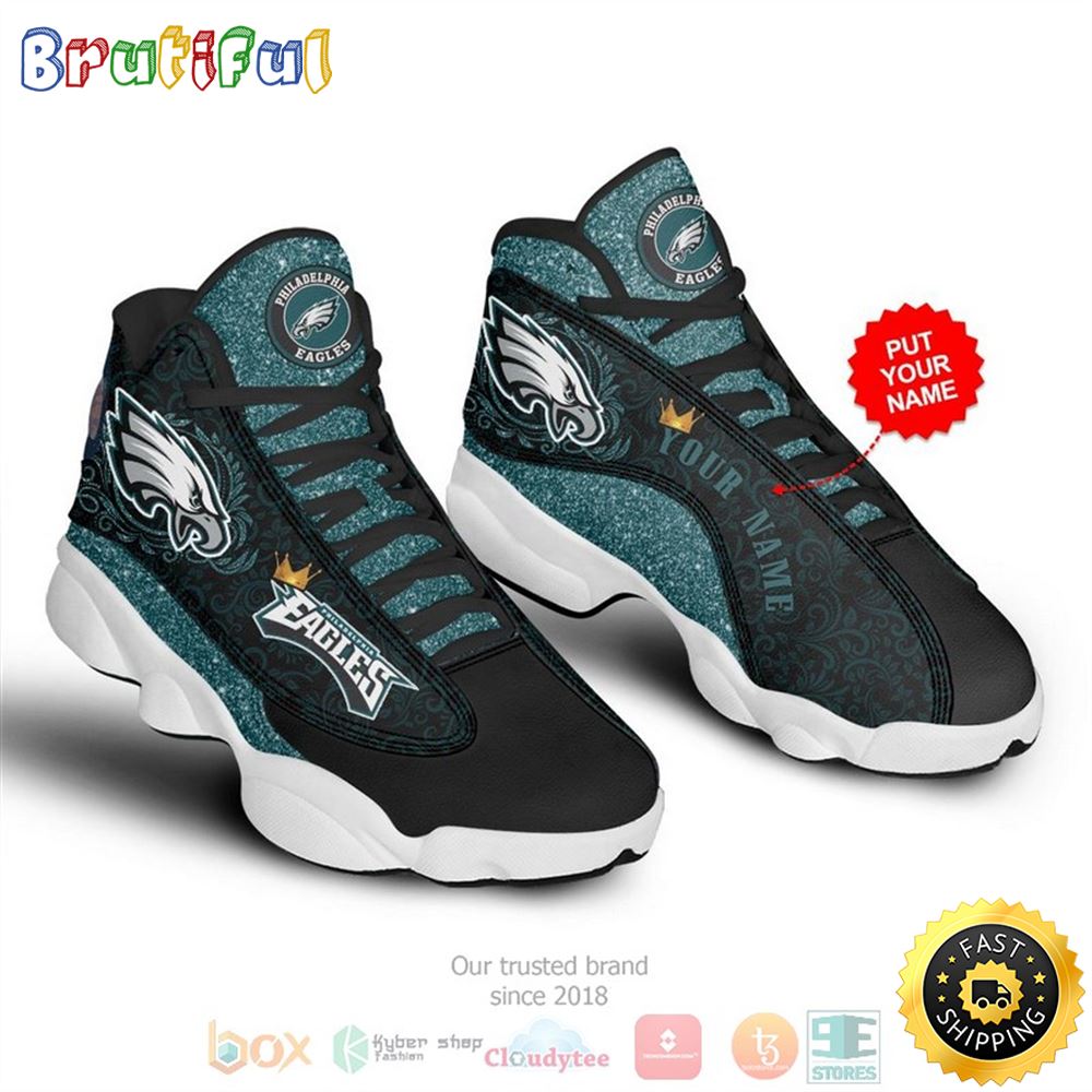 JWFancy Philadelphia Eagles AJ13 Sneakers Shoes For Men And Women