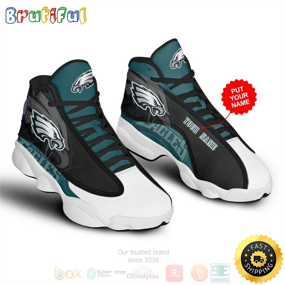 JWFancy Philadelphia Eagles AJ13 Sneakers Shoes For Men And Women