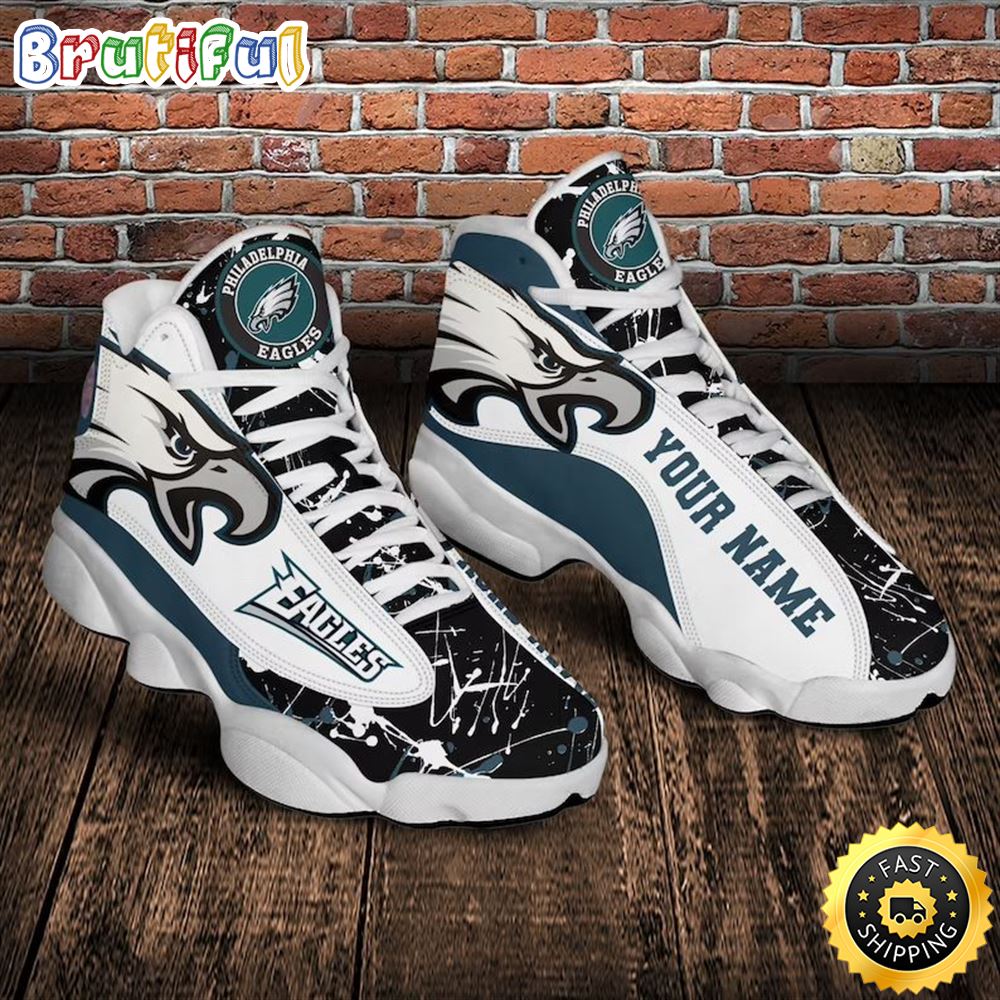 JWFancy Philadelphia Eagles AJ13 Sneakers Shoes For Men And Women