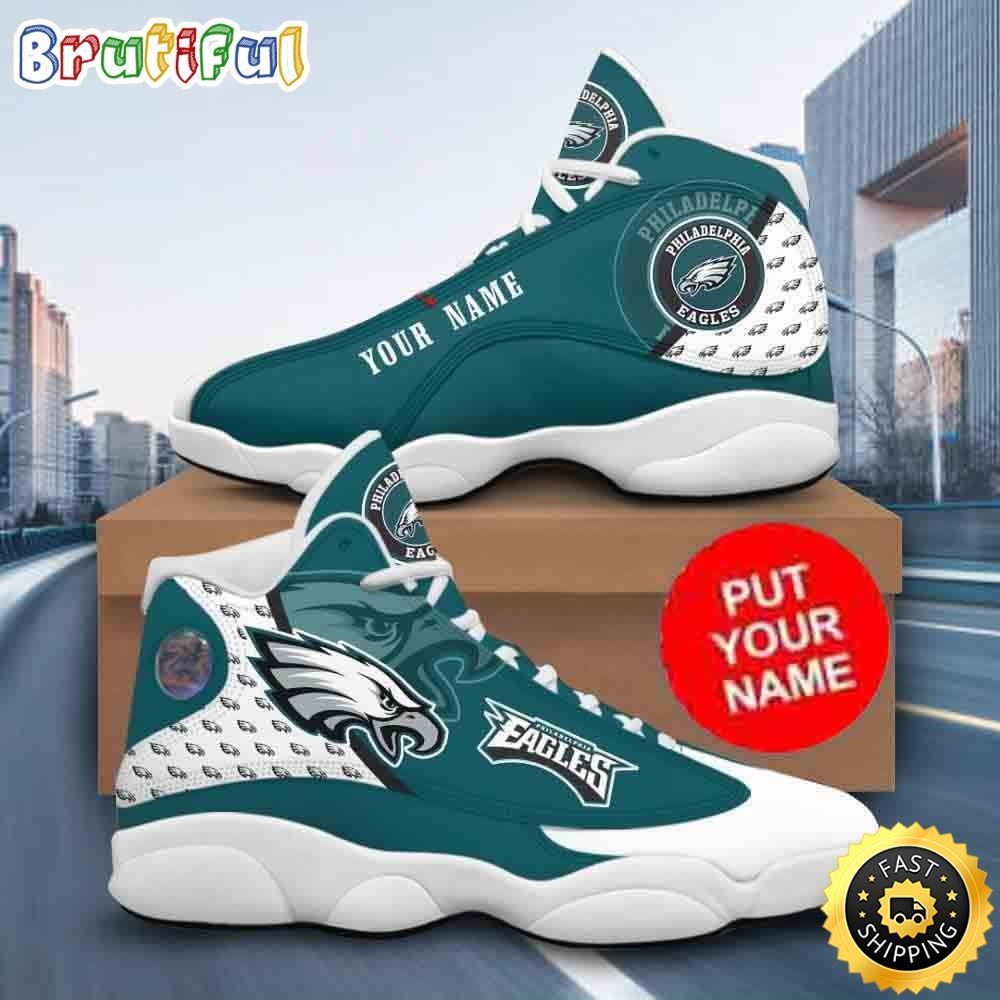 JWFancy Philadelphia Eagles AJ13 Sneakers Shoes For Men And Women