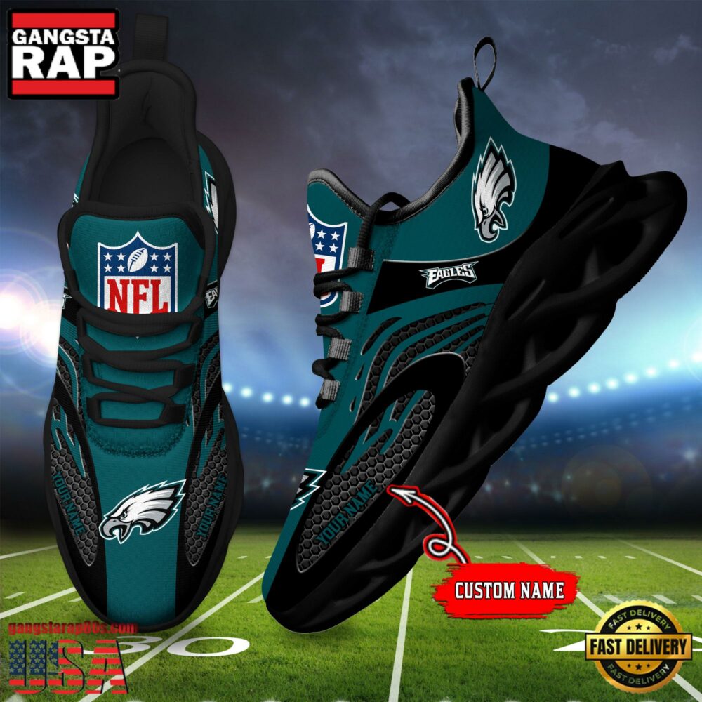 JWFancy Philadelphia Eagles Max Soul Shoes Sneakers For Men And Women