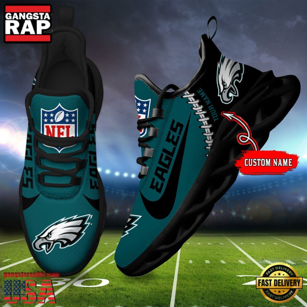 JWFancy Philadelphia Eagles Max Soul Shoes Sneakers For Men And Women