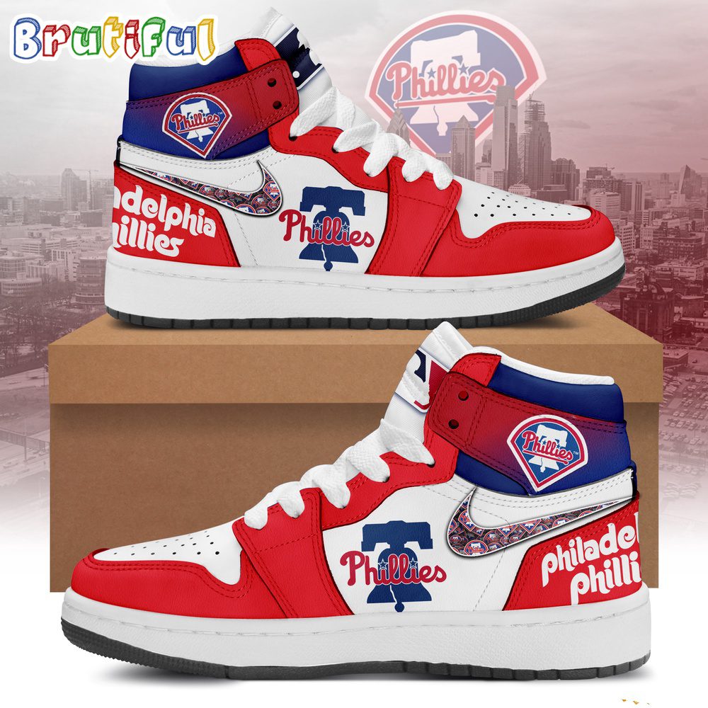JWFancy Philadelphia Phillies AJ1 High Sneakers Shoes For Men And Women