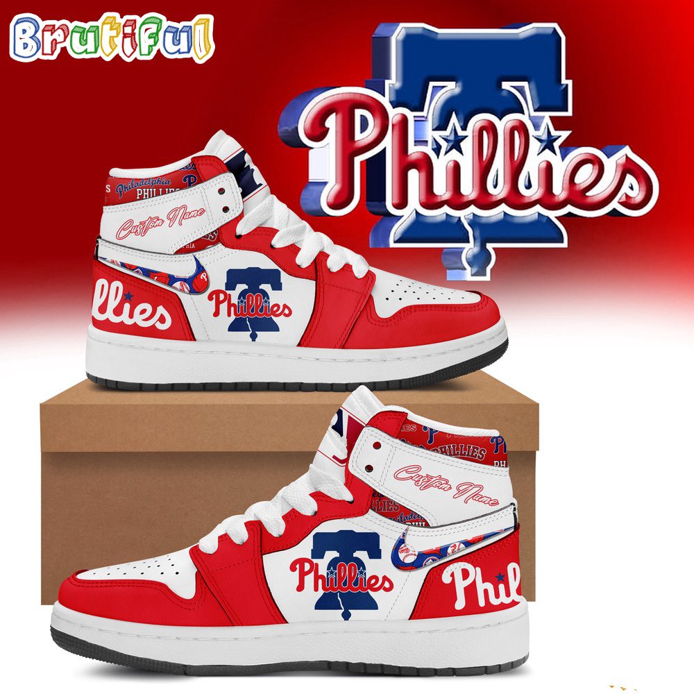 JWFancy Philadelphia Phillies AJ1 High Sneakers Shoes For Men And Women