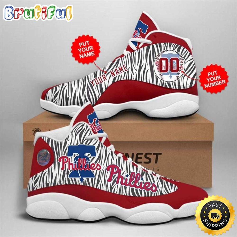 JWFancy Philadelphia Phillies AJ13 Sneakers Shoes For Men And Women