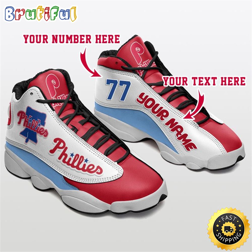 JWFancy Philadelphia Phillies AJ13 Sneakers Shoes For Men And Women