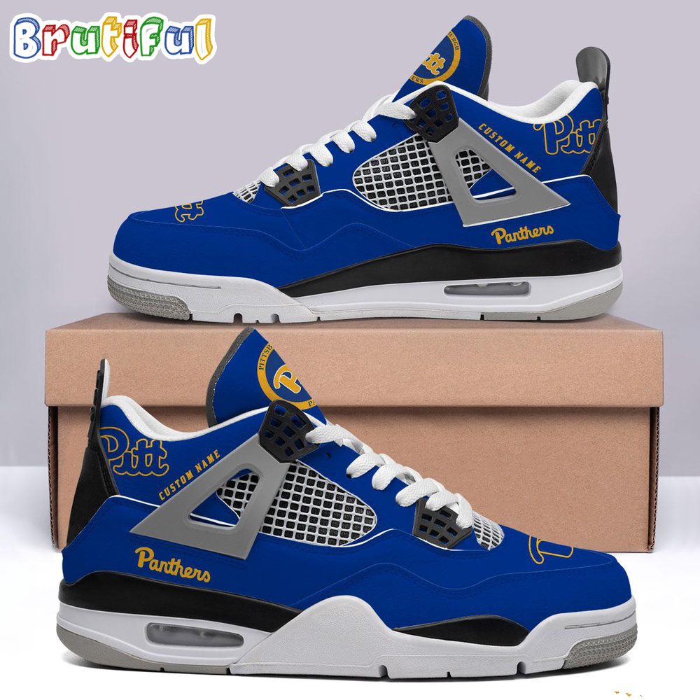 JWFancy Pittsburgh Panthers AJ4 Sneakers Shoes For Men And Women