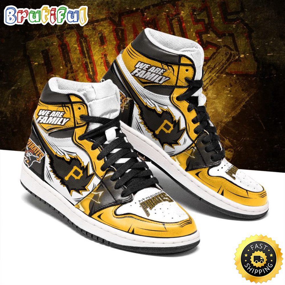 JWFancy Pittsburgh Pirates AJ1 High Sneakers Shoes For Men And Women