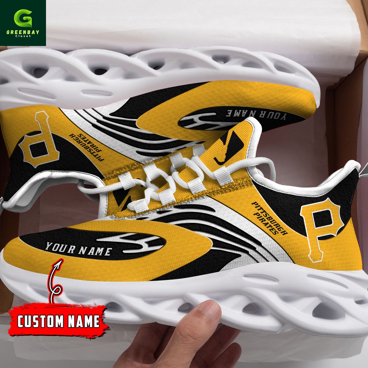JWFancy Pittsburgh Pirates Max Soul Shoes Sneakers For Men And Women