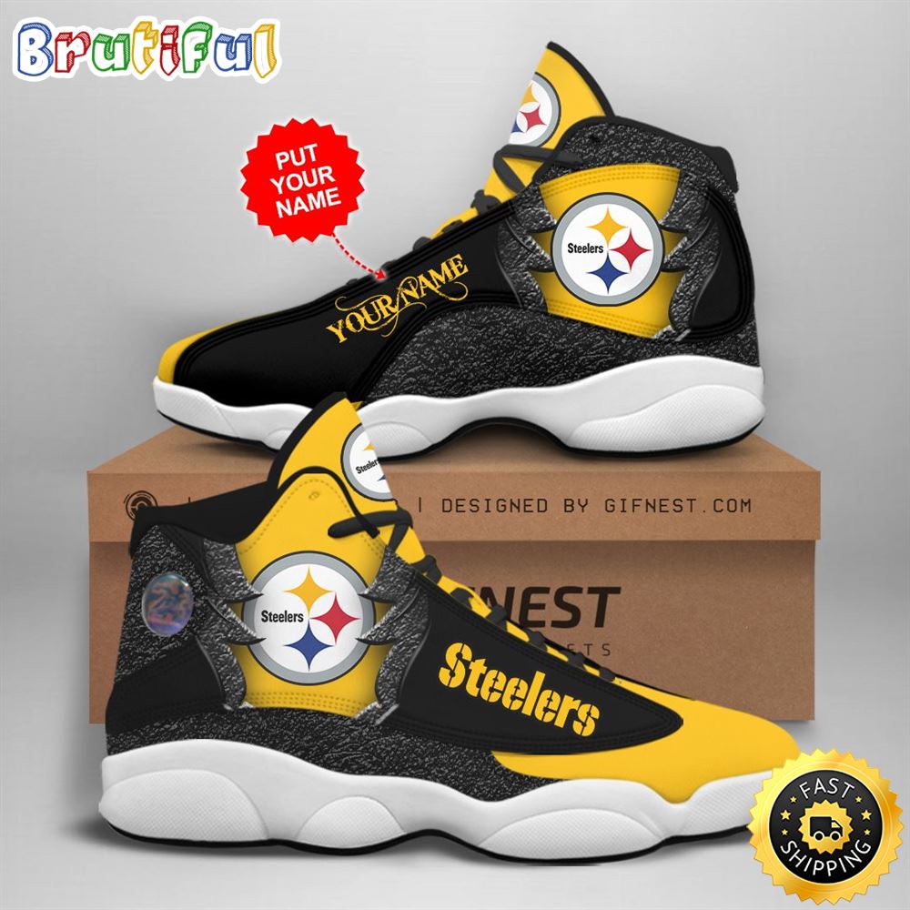 JWFancy Pittsburgh Steelers AJ13 Sneakers Shoes For Men And Women
