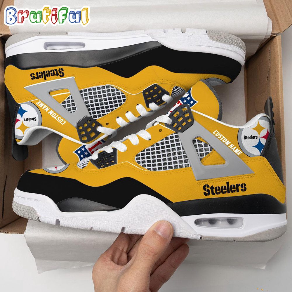 JWFancy Pittsburgh Steelers AJ4 Sneakers Shoes For Men And Women