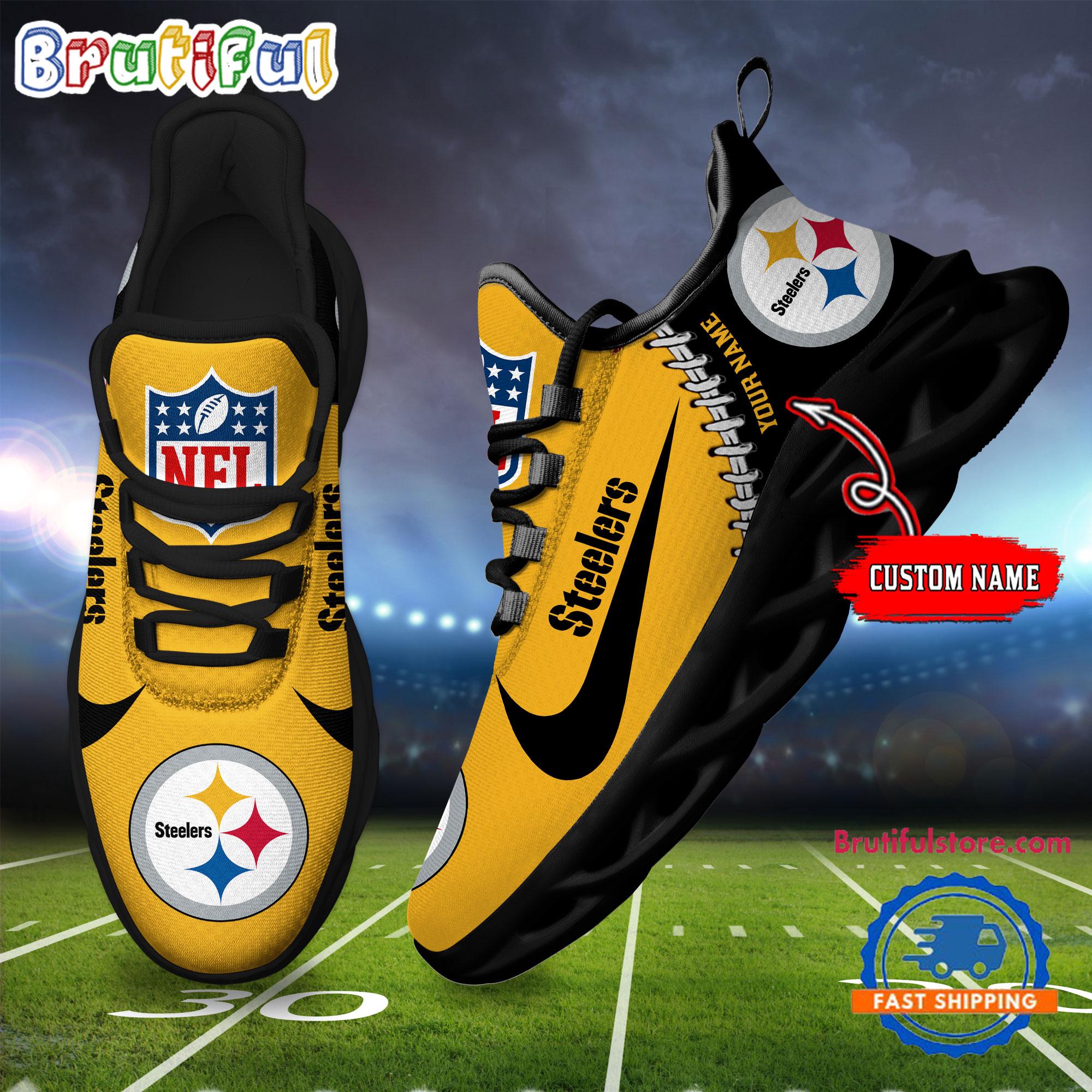 JWFancy Pittsburgh Steelers Max Soul Shoes Sneakers For Men And Women