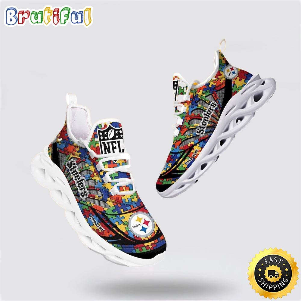 JWFancy Pittsburgh Steelers Max Soul Shoes Sneakers For Men And Women