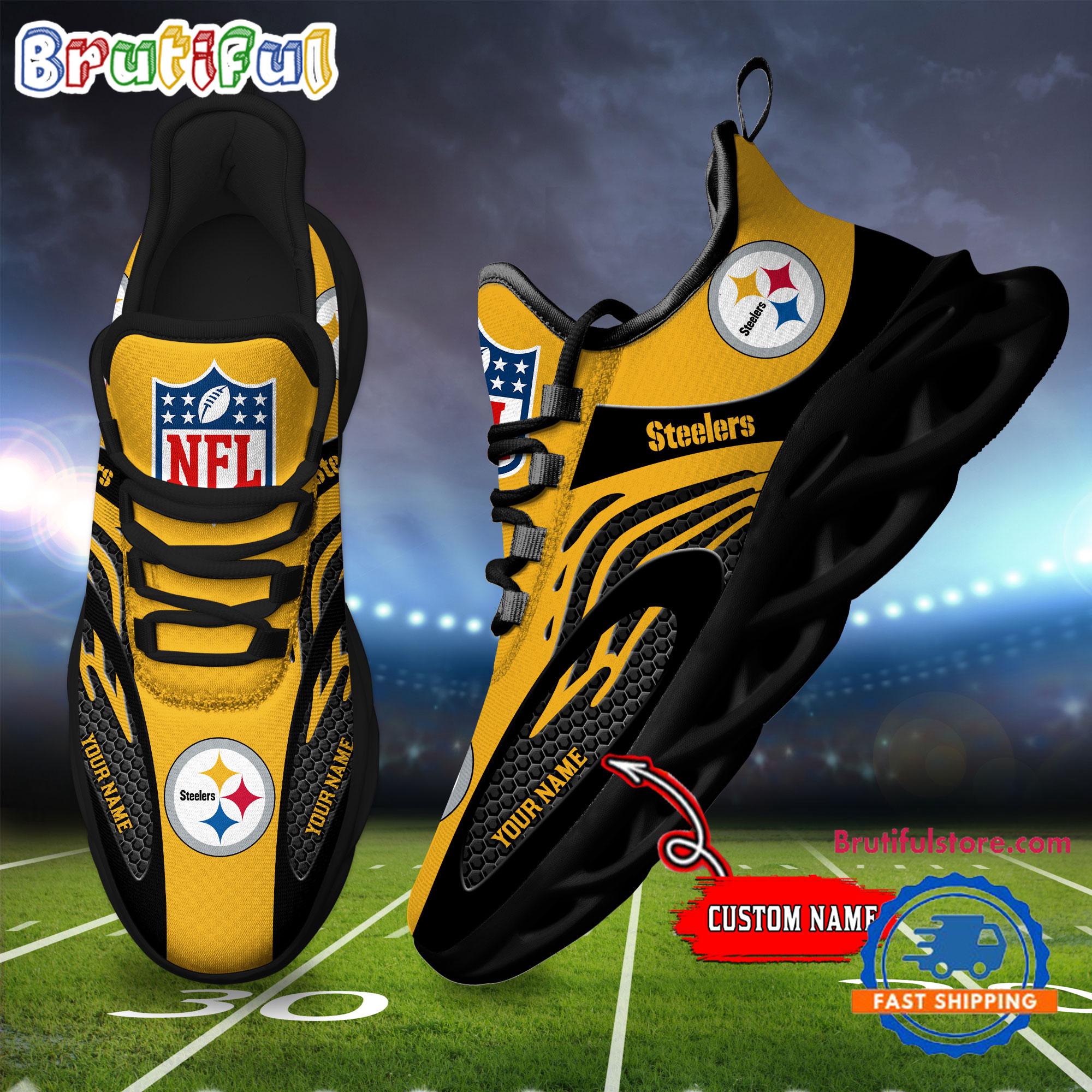 JWFancy Pittsburgh Steelers Max Soul Shoes Sneakers For Men And Women
