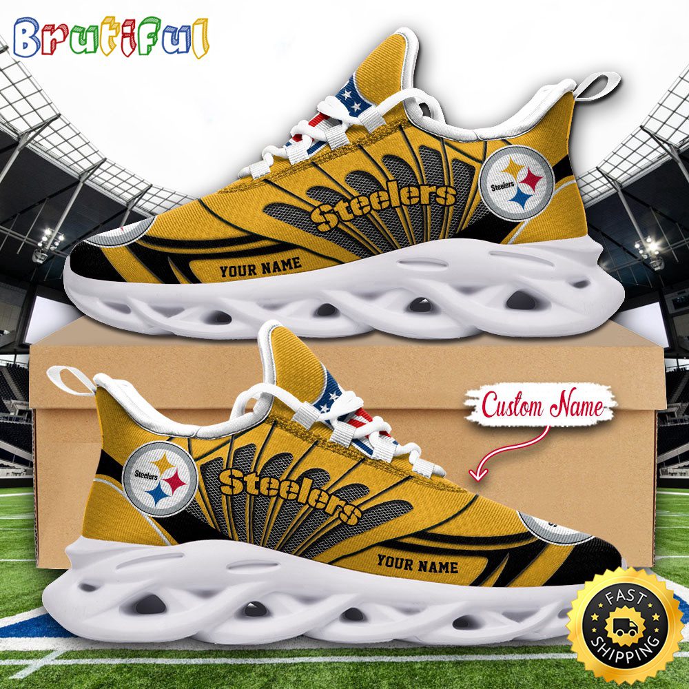 JWFancy Pittsburgh Steelers Max Soul Shoes Sneakers For Men And Women