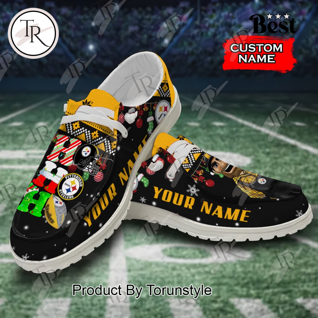 JWFancy Pittsburgh Steelers x Christmas Personalized Hey Dude Shoes For Men And Women