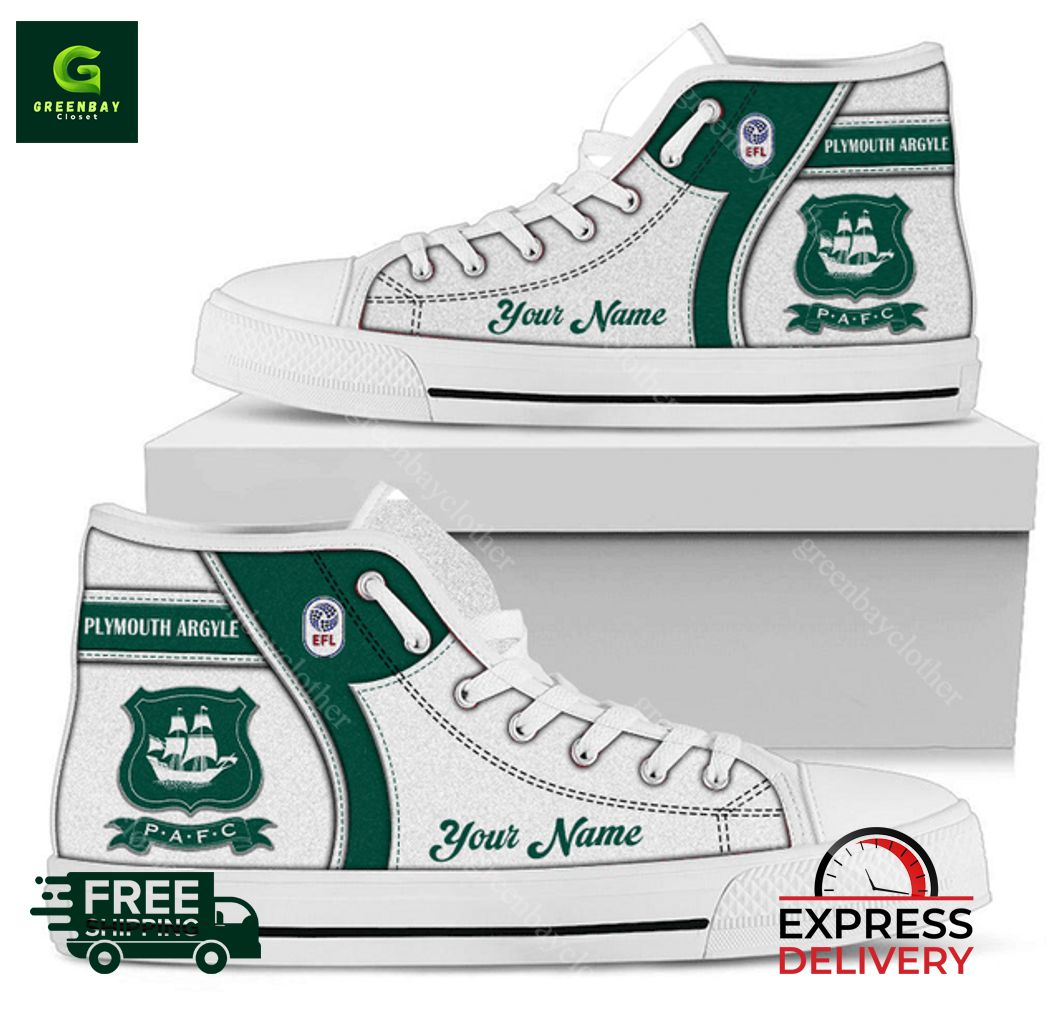 JWFancy Plymouth Argyle High Top Canvas Sneakers Shoes For Men And Women