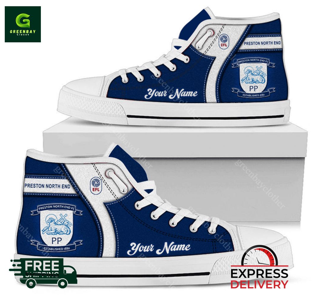 JWFancy Preston North End High Top Canvas Sneakers Shoes For Men And Women