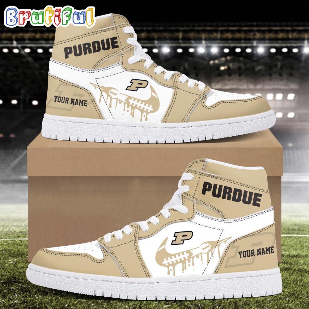 JWFancy Purdue Boilermakers AJ1 High Sneakers Shoes For Men And Women