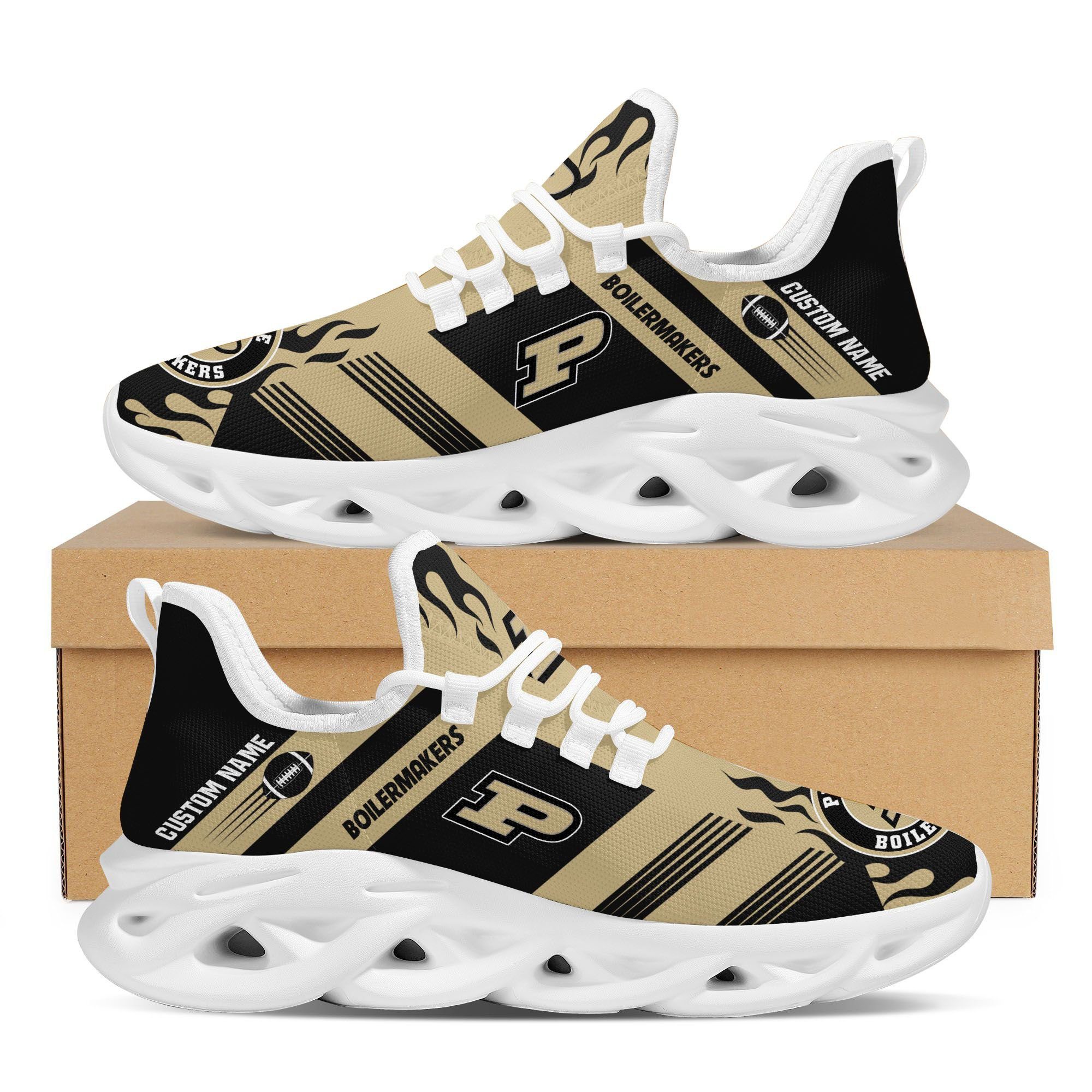 JWFancy Purdue Boilermakers Max Soul Shoes Sneakers For Men And Women