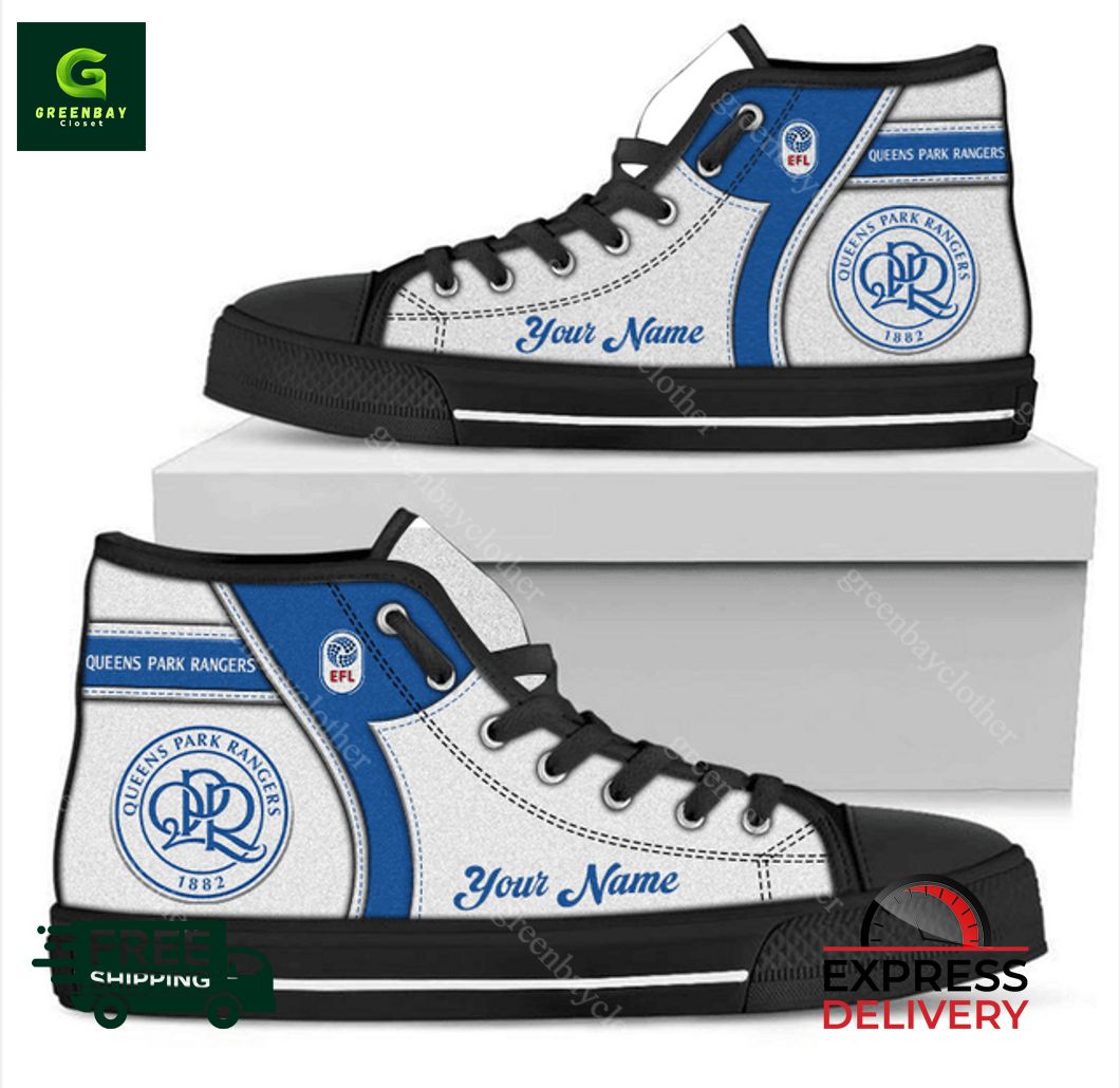 JWFancy Queens Park Rangers High Top Canvas Sneakers Shoes For Men And Women