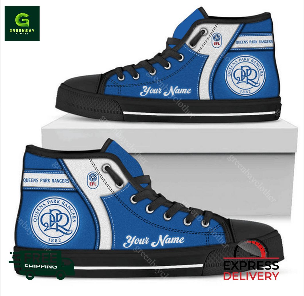 JWFancy Queens Park Rangers High Top Canvas Sneakers Shoes For Men And Women