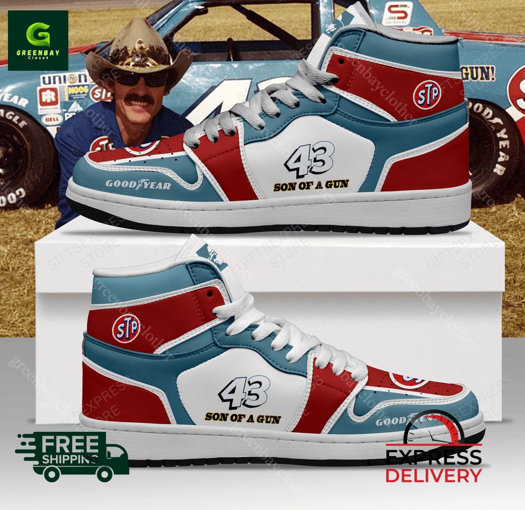 JWFancy Richard Petty AJ1 High Sneakers Shoes For Men And Women