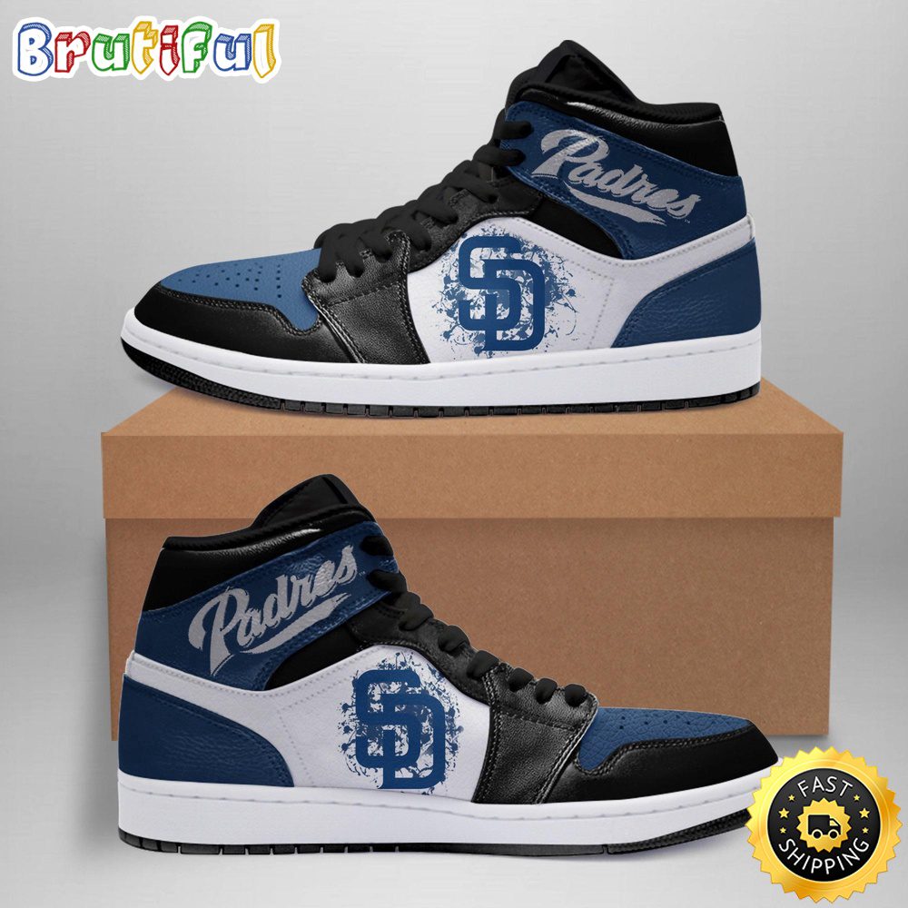 JWFancy San Diego Padres AJ1 High Sneakers Shoes For Men And Women