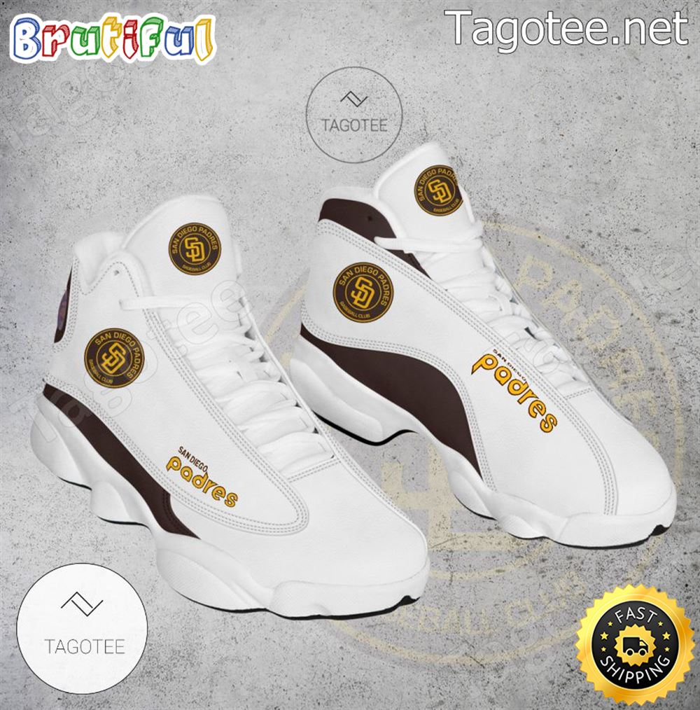 JWFancy San Diego Padres AJ13 Sneakers Shoes For Men And Women
