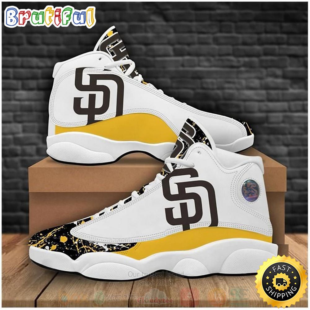 JWFancy San Diego Padres AJ13 Sneakers Shoes For Men And Women