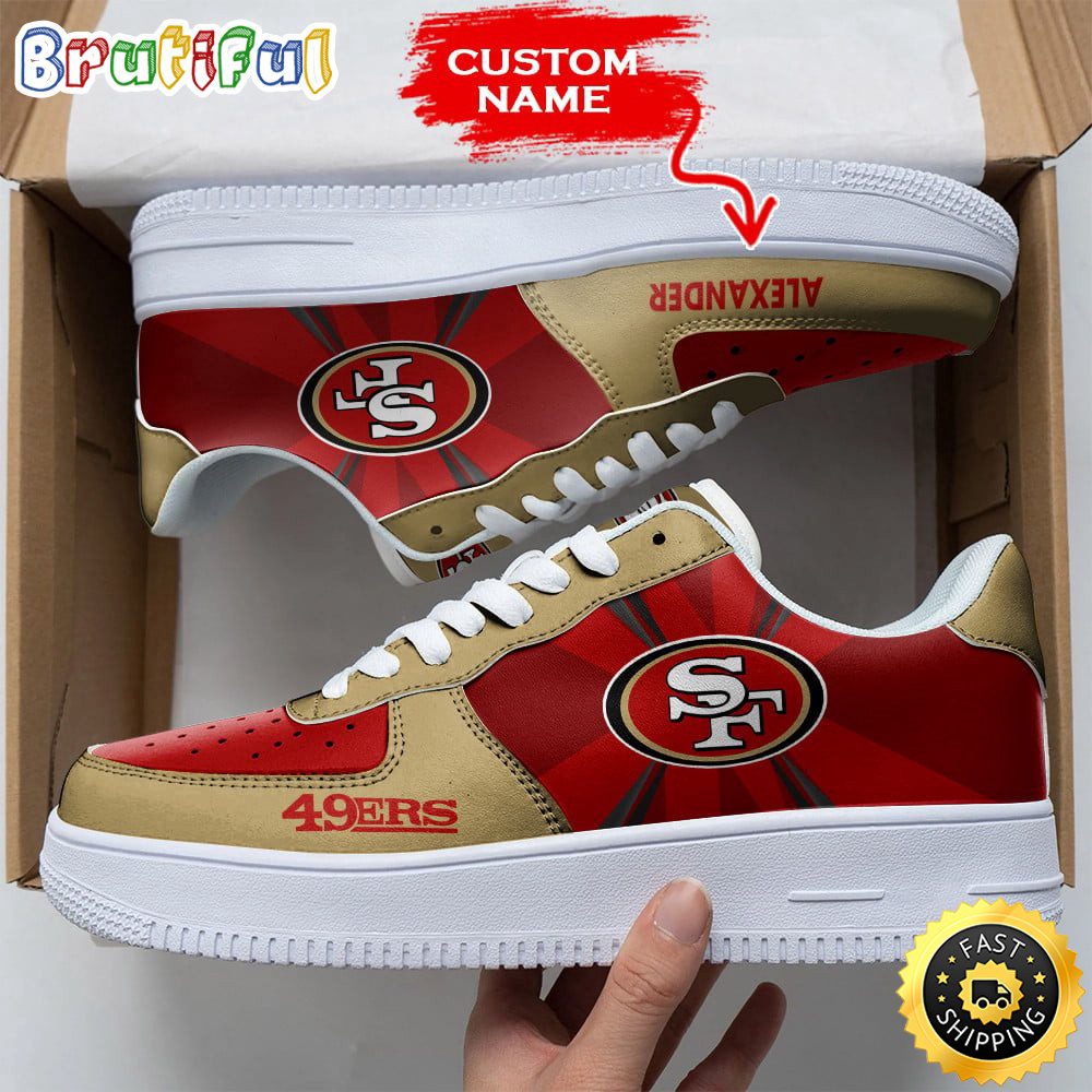 JWFancy San Francisco 49ers Air Low-Top Sneakers Shoes For Men And Women