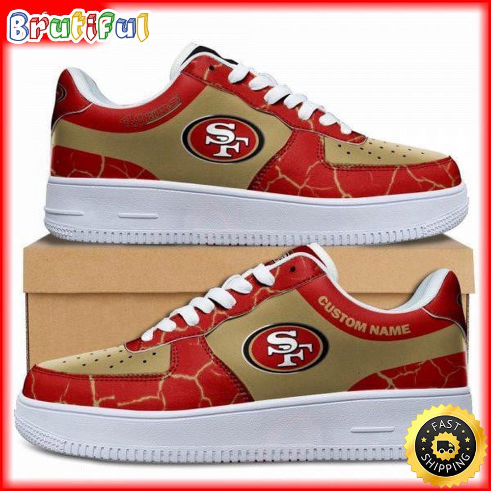 JWFancy San Francisco 49ers Air Low-Top Sneakers Shoes For Men And Women