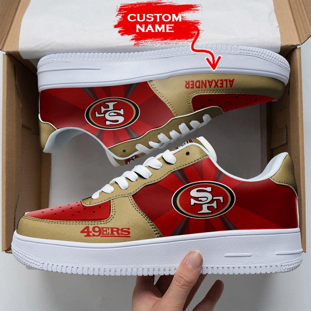 JWFancy San Francisco 49ers  Air Low-Top Sneakers Shoes For Men And Women