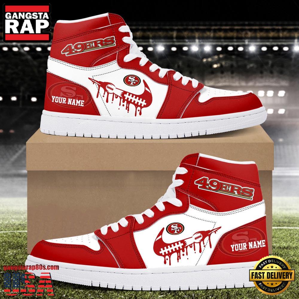 JWFancy San Francisco 49ers AJ1 High Sneakers Shoes For Men And Women