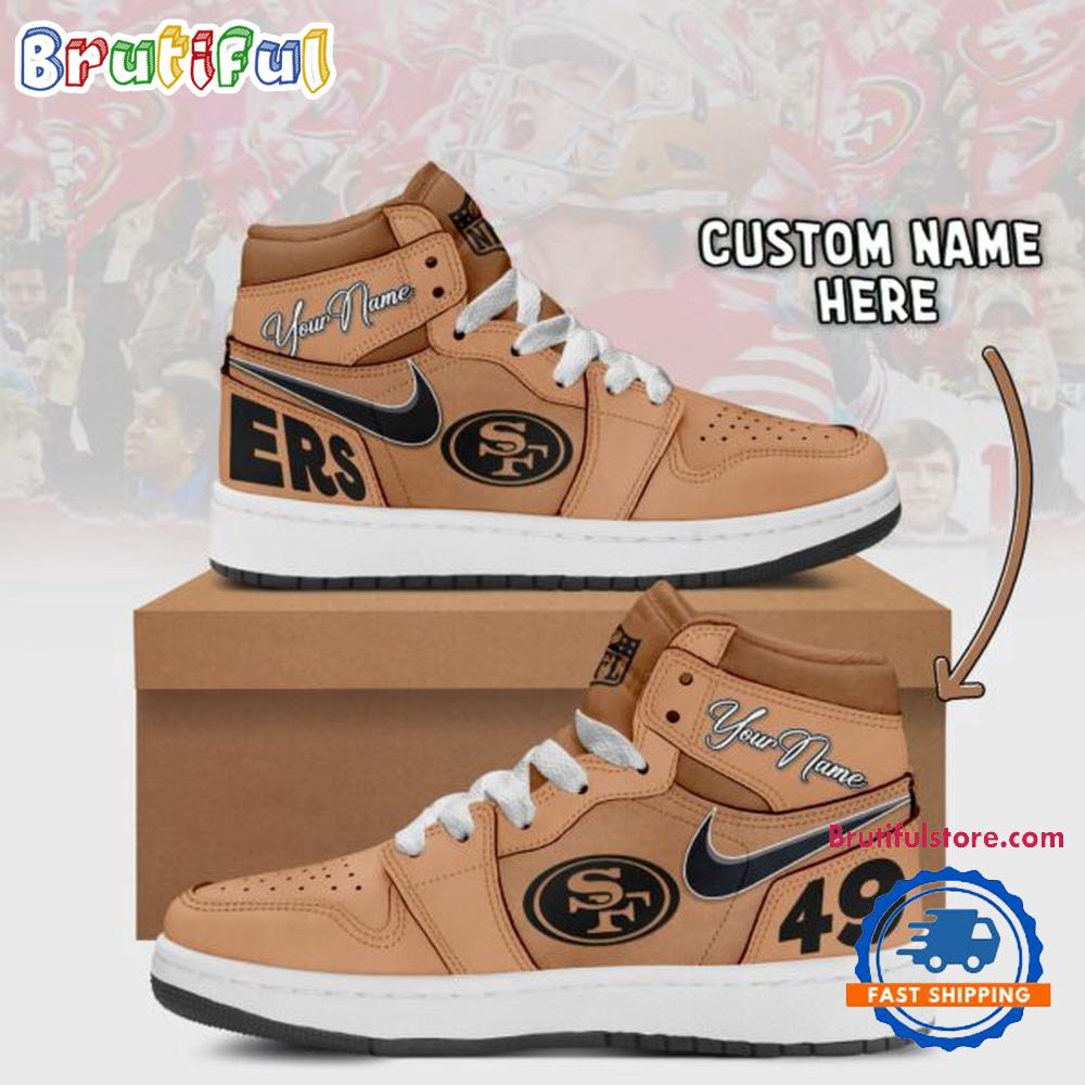 JWFancy San Francisco 49ers AJ1 High Sneakers Shoes For Men And Women