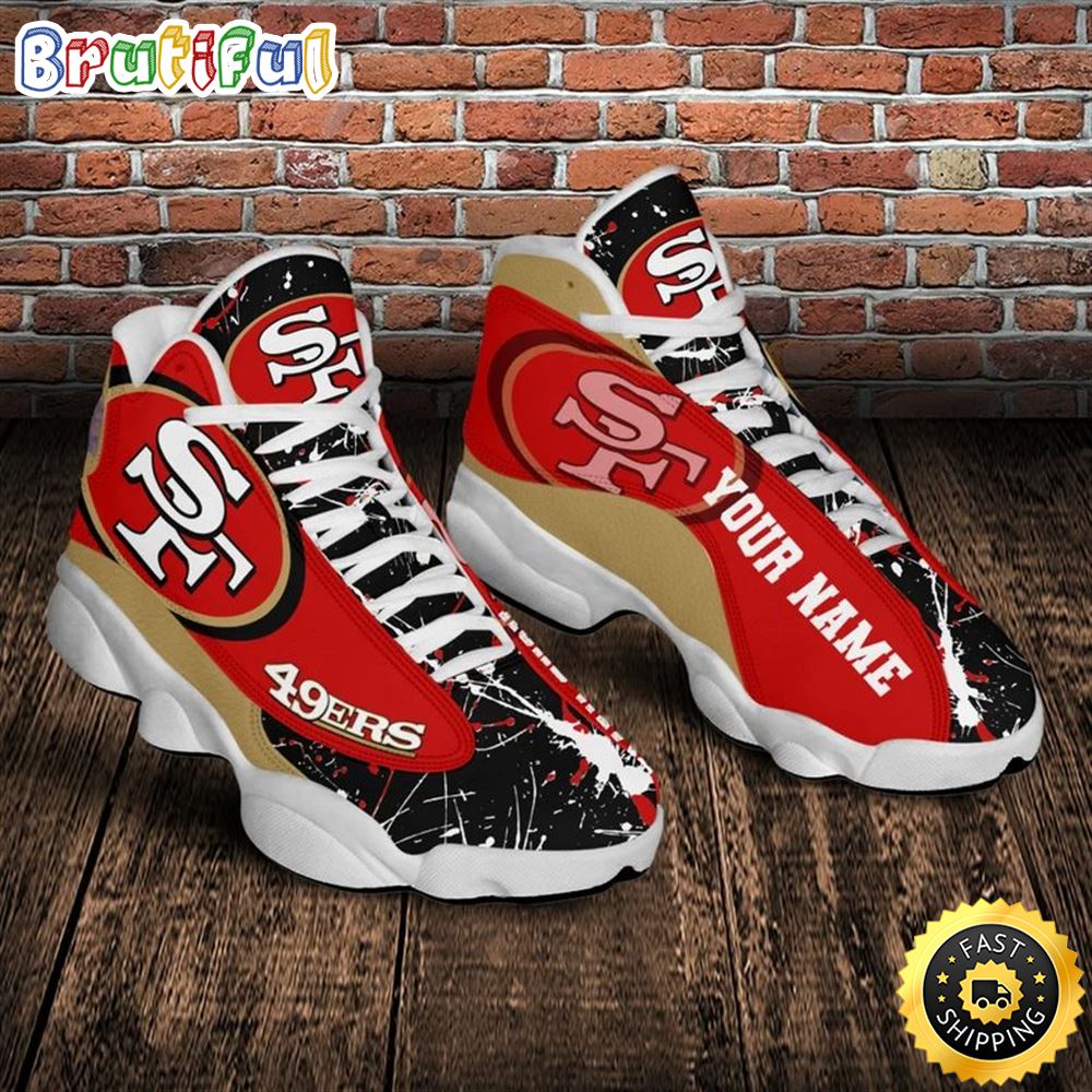 JWFancy San Francisco 49Ers AJ13 Sneakers Shoes For Men And Women