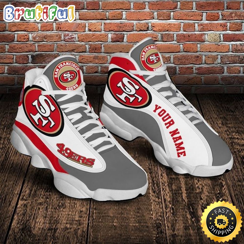 JWFancy San Francisco 49ers  AJ13 Sneakers Shoes For Men And Women