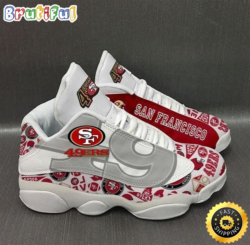 JWFancy San Francisco 49ers  AJ13 Sneakers Shoes For Men And Women