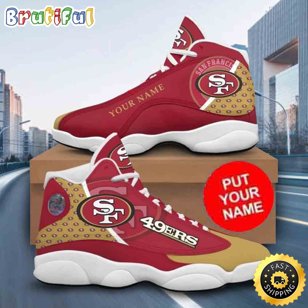 JWFancy San Francisco 49ers AJ13 Sneakers Shoes For Men And Women