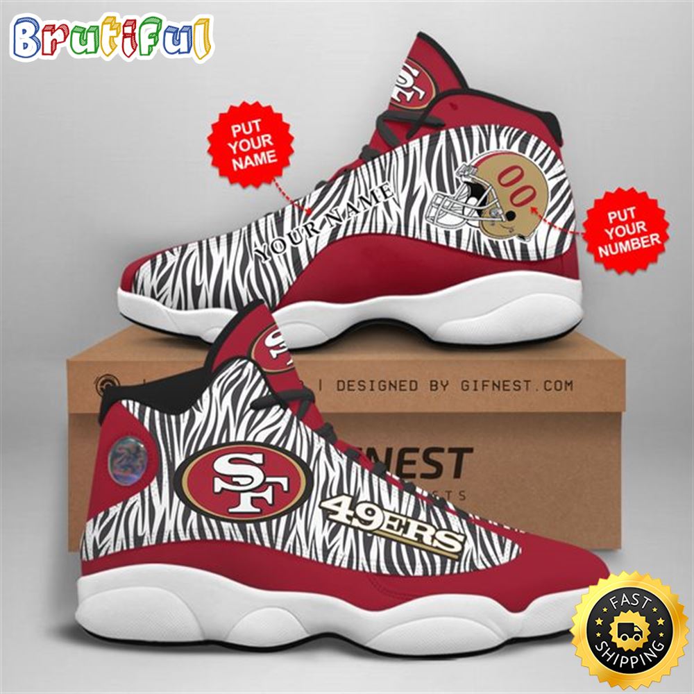 JWFancy San Francisco 49ers AJ13 Sneakers Shoes For Men And Women