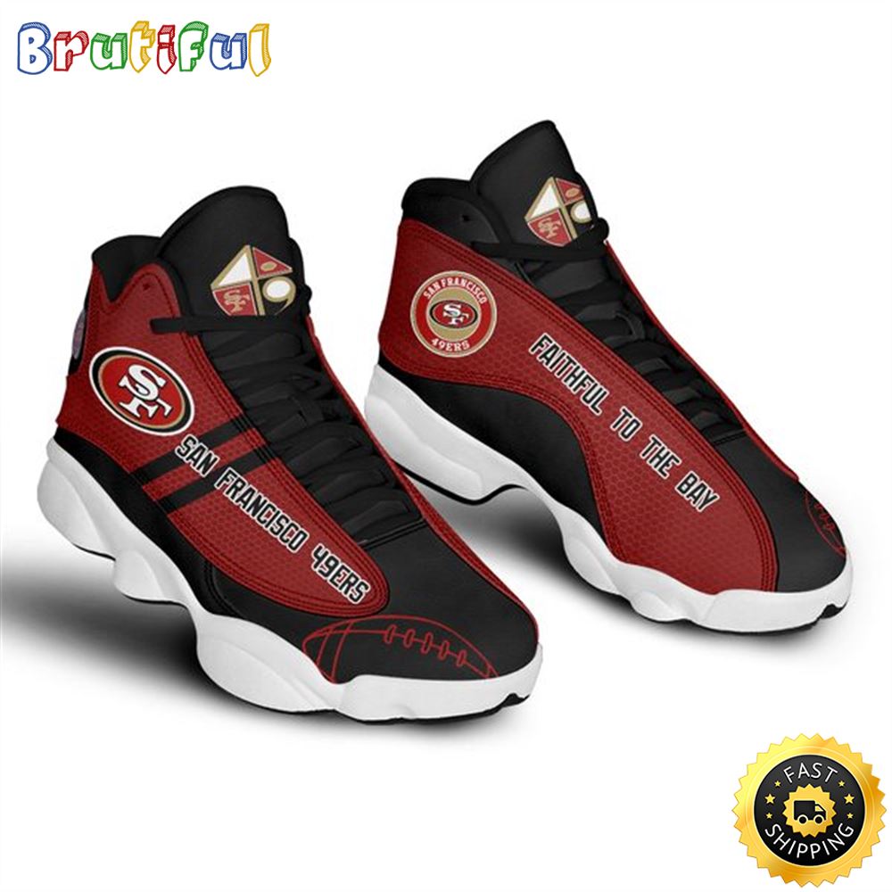 JWFancy San Francisco 49ers AJ13 Sneakers Shoes For Men And Women